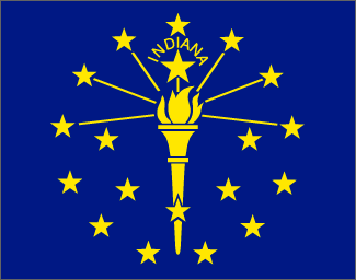 Live Answer Indiana Flag