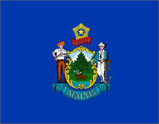 Live Answer Maine Flag